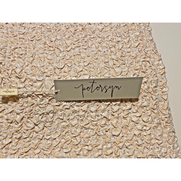 Petersyn Smocked Tank Top Ruffle Strap Sleeveless Melon Size M - Picture 3 of 4